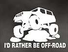   CRAWLER Id rather be off road Decal for 4x4 truck, jeep 4 wheel drive