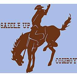Saddle Up Cowboy Vinyl Wall Art  