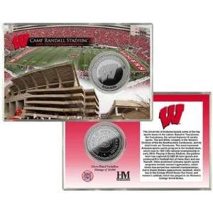 University of Wisconsin Camp Randall Stadium Silver Coin Card  