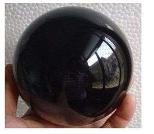 Beautiful obsidian Natural crystal ball 60mm stand  