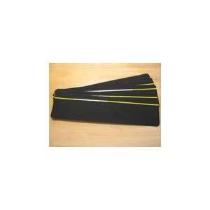 24 Black Anti Slip Stair Tread Non Skid Safety Tape with Yellow 