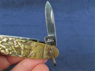 Vintage Solingen Germany Pocket Knife w/ Hunter & Dog  