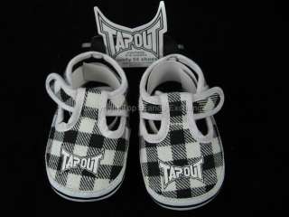 UFC Tapout MMA Infant Booties Socks Crib Shoes Baby White Black 0 to 