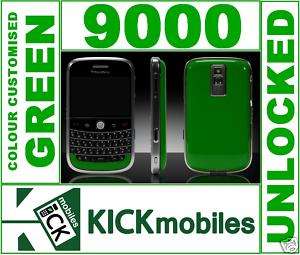 BNIB 3G BLACKBERRY BOLD 9000 CUSTOMISED GREEN UNLOCKED  