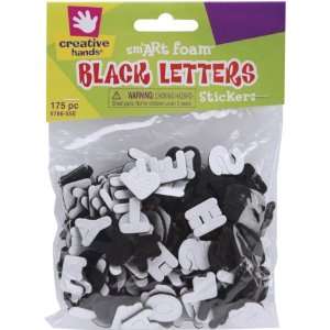 Foam Stickers 175/Pkg Black Letters 