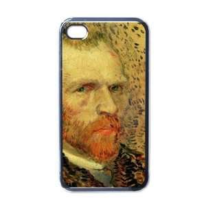 Self Portrait D By Vincent Van Gogh Black Iphone 4   Iphone 4s Case