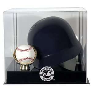   Helmet w/ Ball Holder Expos Logo Display Case