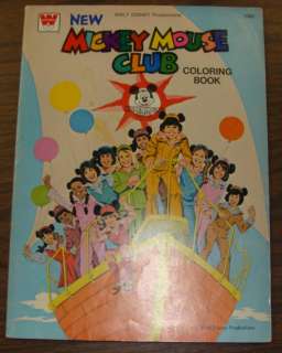 New Mickey Mouse Club Coloring Book Whitman  