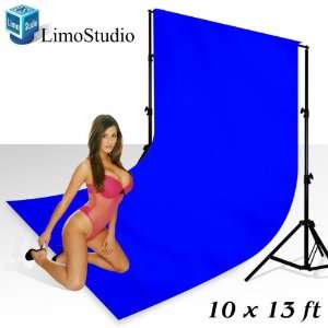  LimoStudio 10 X 13 Chromakey Blue Muslin Backdrop with 