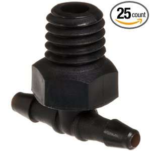   Thread Tee with 1/4 Hex to 200 Series Barb, 1/16 (1.6 mm) ID Tubing