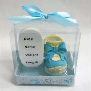 Baby Keepsake Set of 12 BOY Pair of Baby Shoes Shower Party Favors 