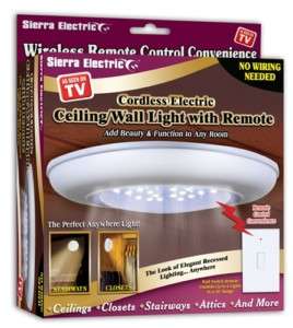 Cordless Electric Ceiling Wireless Light Switch remote 017874001538 