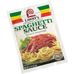 Lawrys Spaghetti Sauce Spice & Seasonings, Original Style, 1.5 oz 