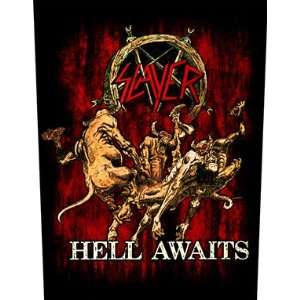  Slayer Hell Awaits Woven Back Jacket Patch Everything 