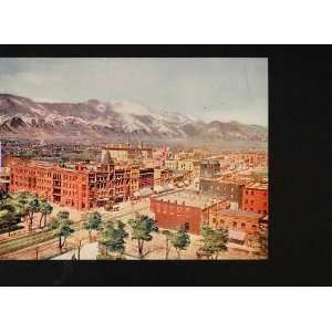  1906 Print Colorado Springs Alamo Hotel Pikes Peak CO 