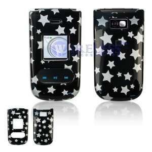  Nokia 3606 Cell Phone Black/Silver Stars Design Protective 
