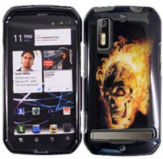 Fire Skull Skin for US Cellular Motorola Electrify Phone Cover Case 
