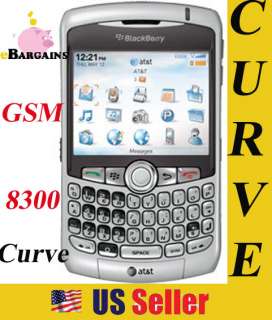 RIM Blackberry 8300 Curve UNLOCKED SILVER Phone ATT NEW 843163017139 
