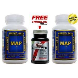 MAP 2 x Master Amino Acid Pattern 1000mg 120 Tablets Muscle Building 