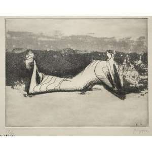   Henry Moore   24 x 20 inches   Draped Reclining Figure 1 Home