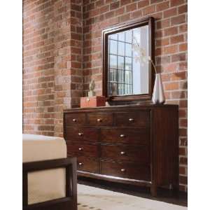   Drew Tribecca Dressing Chest and Landscape Mirror