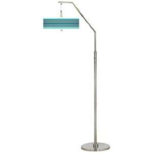  Key West Party Time Giclee Shade Arc Floor Lamp