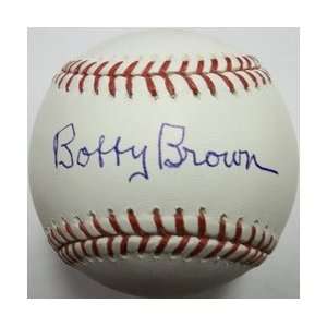  MLBPAA Bobby Brown Autographed Baseball