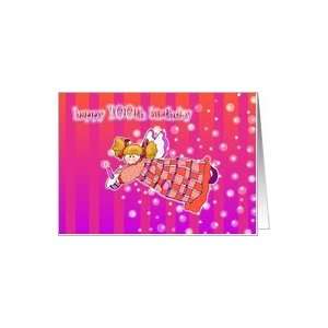  100 years old Angel Magic Happy Birthday Card Card Toys 