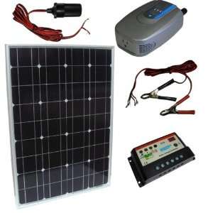  HQRP KIT (50W 12V Monocrystalline Solar Panel, 10A Solar 