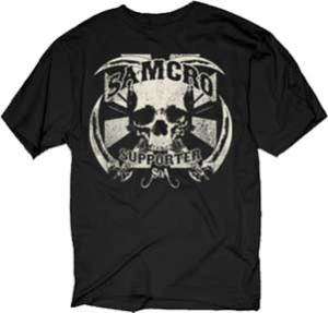 SONS OF ANARCHY Samcro Supporter M XXXL tee t Shirt NEW SOA  