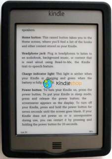  Kindle TOUCH BLACK Silicone Gel Skin Case Cover 3G Wifi New 