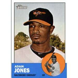 2012 Topps Heritage 319 Adam Jones   Baltimore Orioles (ENCASED MLB 