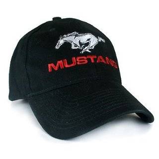 Ford Mustang Running Pony Black Baseball Hat