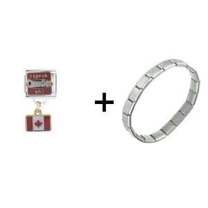  I Speak Canadian Eh? Italian Charm Pugster Jewelry