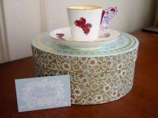 Wedgwood Harlequin BUTTERFLY Tea Cup and Saucer Set NEW  