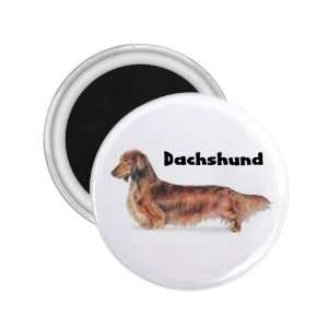  Dachshund Long Haired Refrigerator Magnet