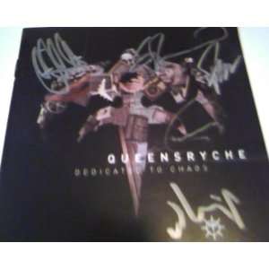  Queensryche Dedicated to Chaos Cd Booklet Signed By the 