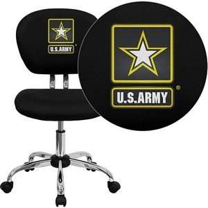  United States Army Black Mesh Task Chair