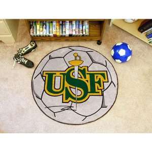  BSS   San Francisco Dons NCAA Soccer Ball Round Floor Mat 