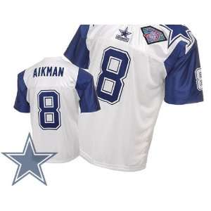  Dallas Cowboys #8 Troy Aikman White THANKSGIVINGS NFL 