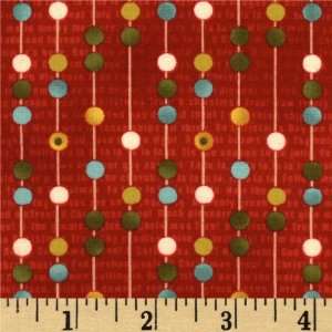  44 Wide Moda Jovial Pajamas Beads Crimson Fabric By The 