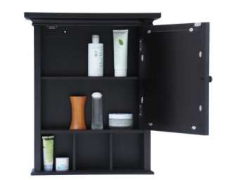 New Windsor Bathroom Medicine Cabinet w/ 1 Door & 3 Cubbies   Espresso 