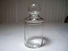 Apothecary Jar Hand Blown Glass Drug Store Display Rx Canister Free 