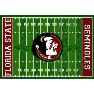   Florida State Seminoles 3 ft. x 5 ft. Football Field Area Rug Sports