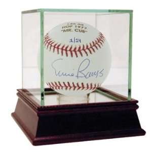 Ernie Banks Autographed Ball   with All Star Inscription 