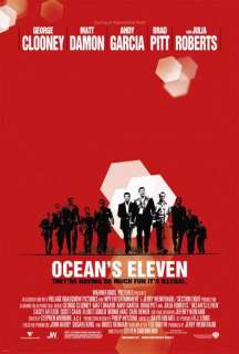 Oceans Eleven George Clooney Classic Movie Poster Kitchen 