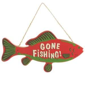  Gone Fishing Door Hanger