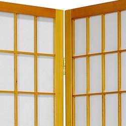Wood/ Paper 3 foot 4 panel Miniature Windowpane Shoji Screen (China 