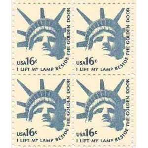 Lift My Lamp Beside/Golden Door Set of 4 x 16 Cent US Postage Stamps 