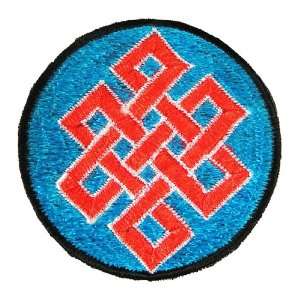  Tibetan Knot Embroidered Patch Naga Land Tibet Sacred 